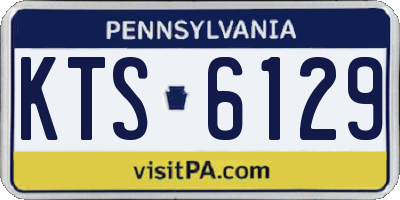 PA license plate KTS6129