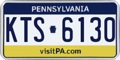 PA license plate KTS6130