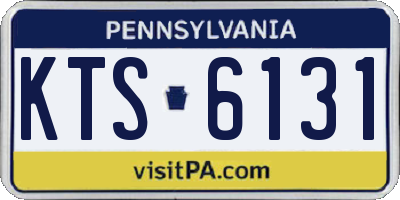 PA license plate KTS6131
