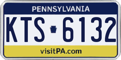 PA license plate KTS6132