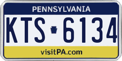 PA license plate KTS6134
