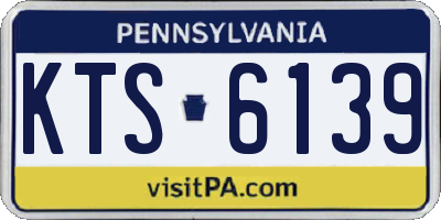 PA license plate KTS6139