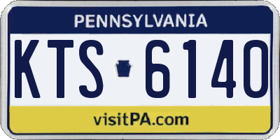 PA license plate KTS6140
