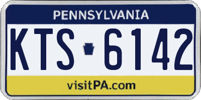PA license plate KTS6142