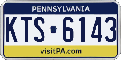 PA license plate KTS6143