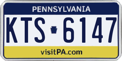 PA license plate KTS6147
