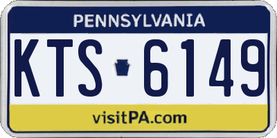 PA license plate KTS6149