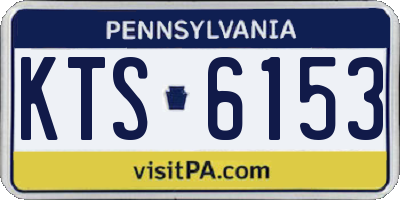 PA license plate KTS6153