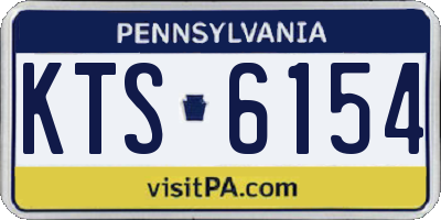 PA license plate KTS6154