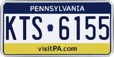 PA license plate KTS6155