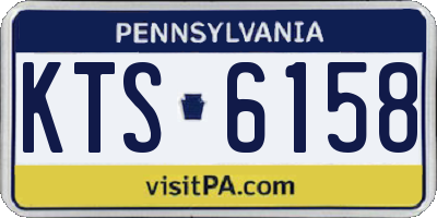 PA license plate KTS6158