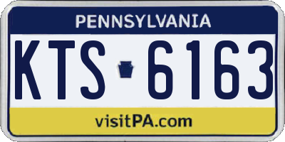 PA license plate KTS6163