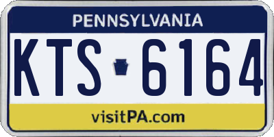 PA license plate KTS6164