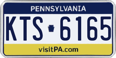 PA license plate KTS6165