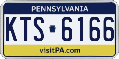 PA license plate KTS6166