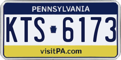 PA license plate KTS6173