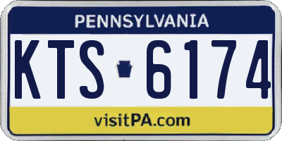 PA license plate KTS6174