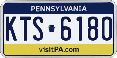 PA license plate KTS6180