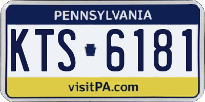 PA license plate KTS6181