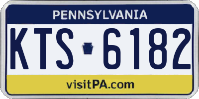 PA license plate KTS6182