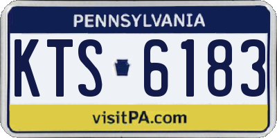 PA license plate KTS6183