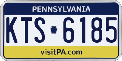 PA license plate KTS6185