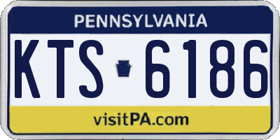 PA license plate KTS6186