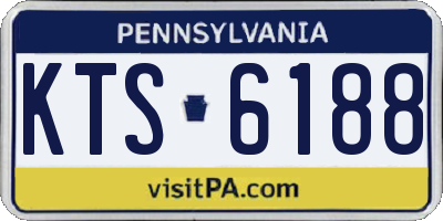 PA license plate KTS6188