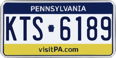 PA license plate KTS6189