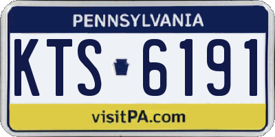 PA license plate KTS6191
