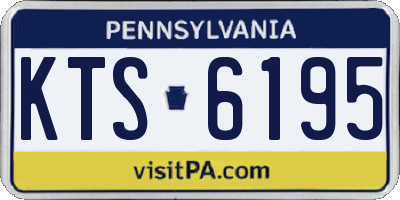 PA license plate KTS6195