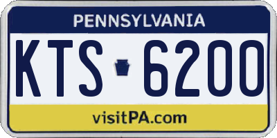 PA license plate KTS6200