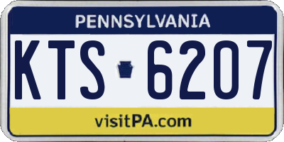 PA license plate KTS6207