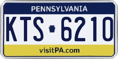 PA license plate KTS6210