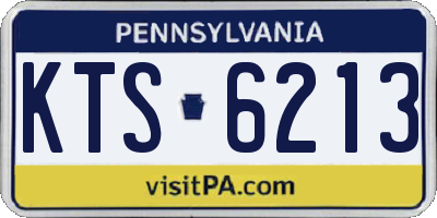 PA license plate KTS6213