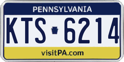 PA license plate KTS6214
