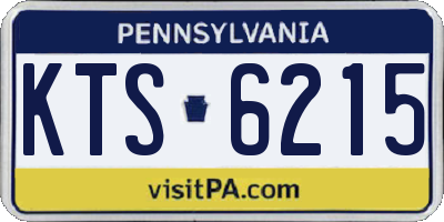 PA license plate KTS6215