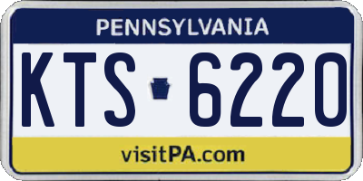 PA license plate KTS6220