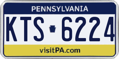 PA license plate KTS6224