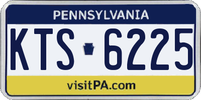 PA license plate KTS6225