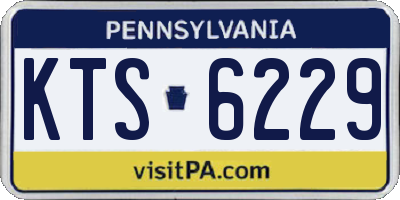 PA license plate KTS6229