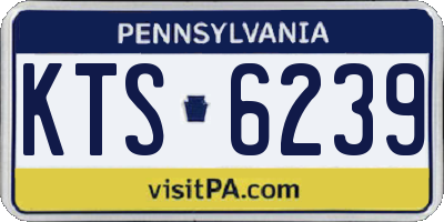 PA license plate KTS6239