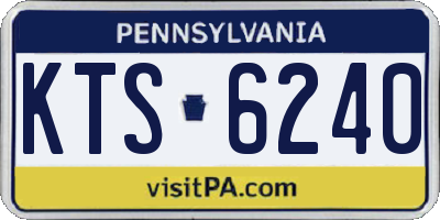 PA license plate KTS6240