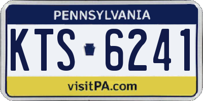 PA license plate KTS6241