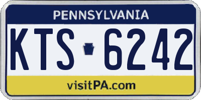 PA license plate KTS6242