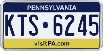 PA license plate KTS6245