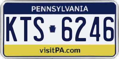 PA license plate KTS6246