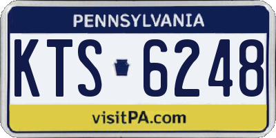 PA license plate KTS6248