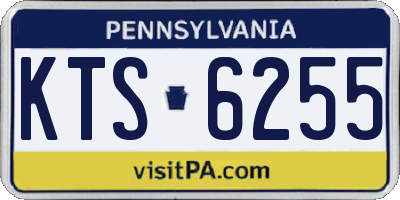 PA license plate KTS6255