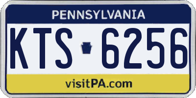 PA license plate KTS6256